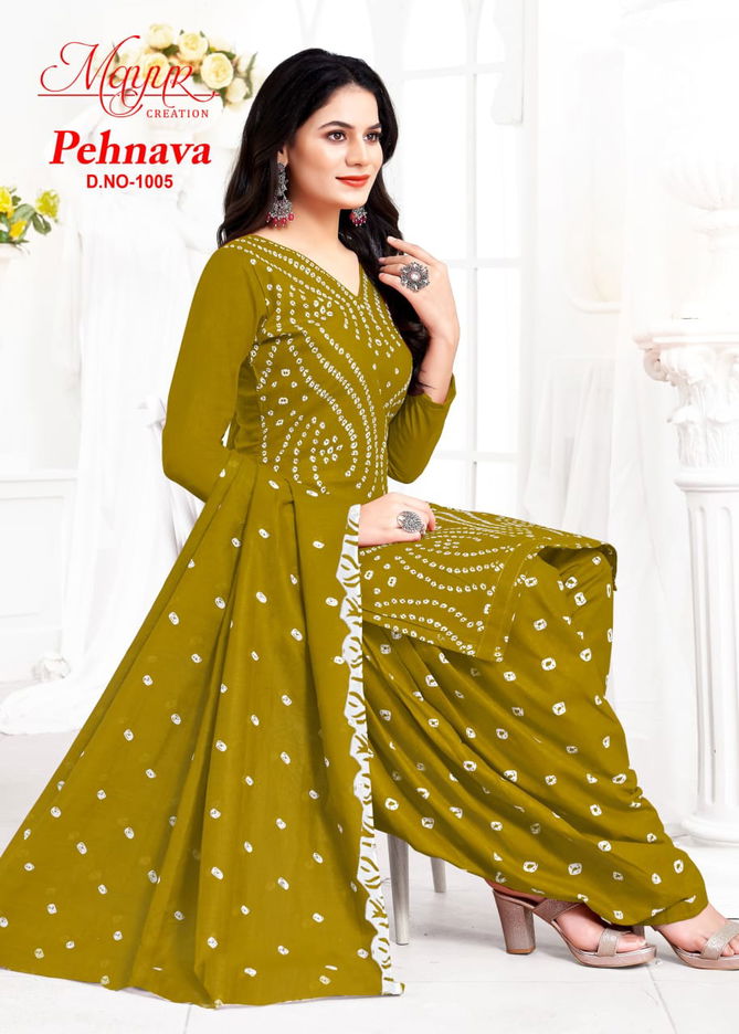 Pehnava Vol 1 By Mayur Printed Cotton Dress Material Wholesale Shop In Surat
